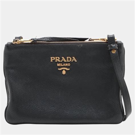 prada vitello phenix nero 1bc032|PRADA Vitello Phenix Shoulder Bag Nero Black .